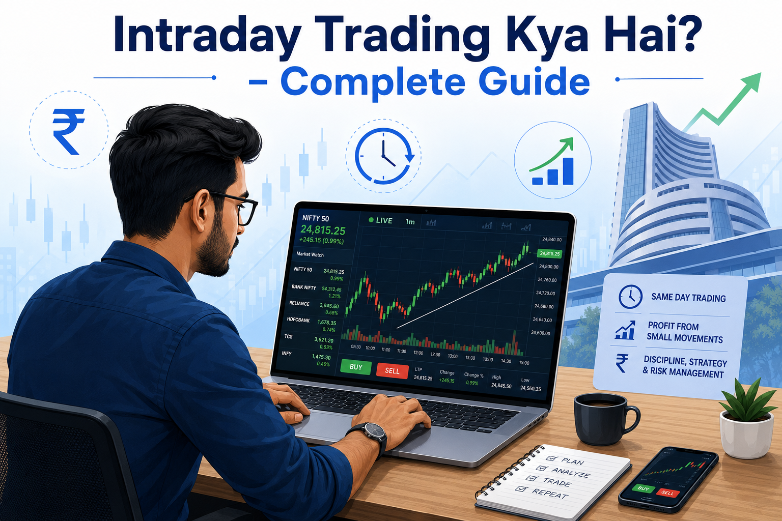🟢 What Is Intraday Trading? Complete Beginner Guide
