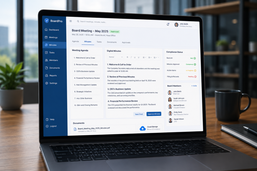 Corporate Minutes Software