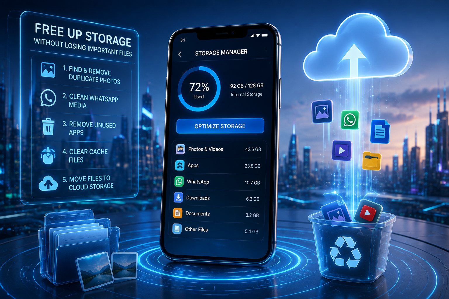 📱 How to Free Up Storage on Your Smartphone Without Deleting Important Files